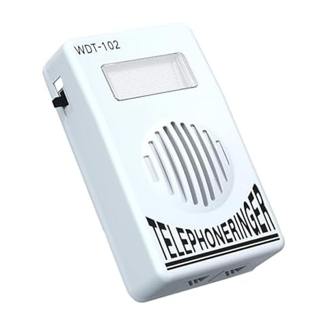 Yoetaun Super Loud Phone Ringer Amplifier Light Flasher Bells Ringing Help Telephone Attachments No Power Needed Cover