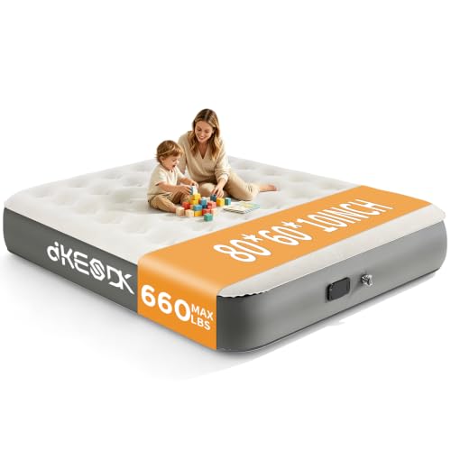 dkesdk Air Mattress Queen with Built in Pump for Family ＆Guest...