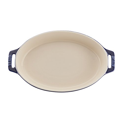 Staub Ceramic 2-pc Oval Baking Dish Set - Dark Blue