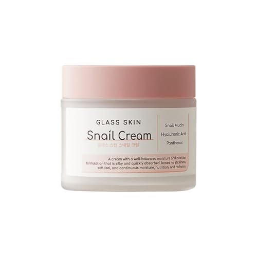 DEARBOO Glass Skin Snail Cream, 80mL – Lightweight Hydrating Faci...