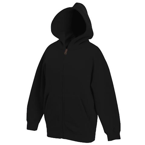 Sweat-shirt noir enfant pour le sport et l'école 11 ans