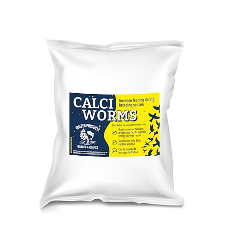 Walter Products Calci Worms 2kg Bag - Bird Food for Wild Birds Rodents and Amphibians