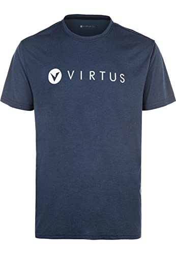 VIRTUS Edwardo T-shirt opaca para homem, 2101 Safira Escura