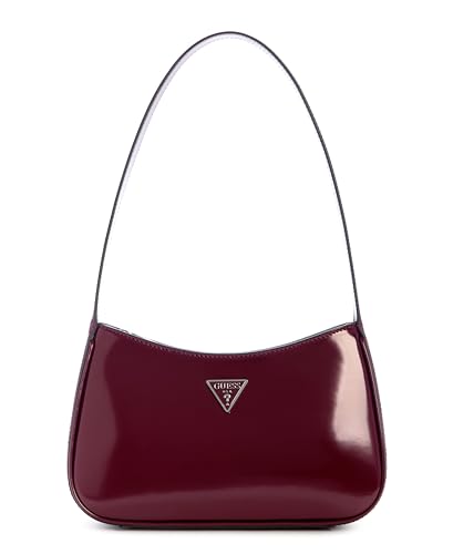 GUESS Bolsa de ombro Arnela com zíper superior, vinho