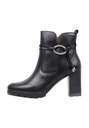 Pikolinos Botines de tacón en Cuero Connelly para Mujer en Color Negro