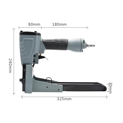 Robuster manueller Kartonhefter – pneumatischer Heftgerät mit 15–18 mm Nagelbereich und 35 mm breiten Kronenklammern, inklusive 100 Heftklammern zum Verpacken