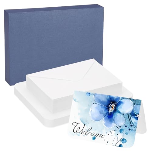 Postales de acuarela de algodón puro 300 GSM con sobres elegantes para pintura artística fina
