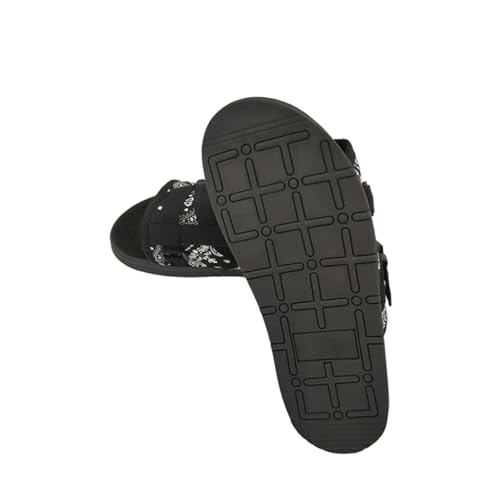 SywzX&xfybz Summer Fashionable Printed Men's canvas Slippers Outdoor Couple's Casual Beach Sandals Men Shoes3