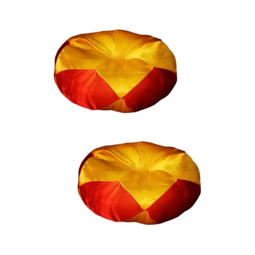 COSMEVIVI 2個 木製魚銅チャイムパッド サウンドボウル シンギングボウル用品 祈りのボウルパッド 仏音鉢枕クッション 祈りのボウルクッション チベットシンギングボウルクッション コットン