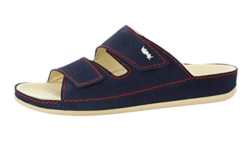 Vital 0938 Chaussures de soins - Bleu - Océan en velours., 39 EU