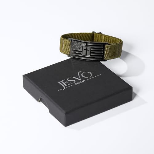 Pulsera cruz bandera americana para niños y hombres miniatura 6