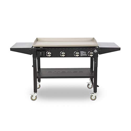 PIT BOSS PB757GS Cast Iron Gas Griddle, Black
