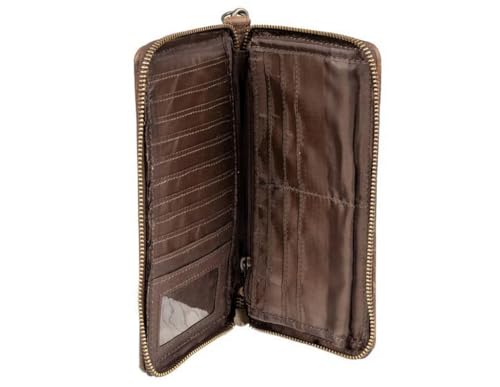 STS Ranchwear Womens Chaynee Mountain Bentley Multi Leather Zip Around Wallet OS3