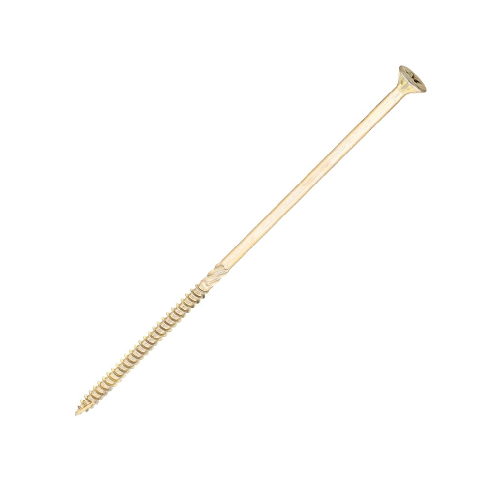 SiDAX Performance | Structural Timber Screws | PoziDrive | Countersunk | Yellow Zinc | 6.0 x 180mm | Box 100 pcs (STS01-060180) โ image 1