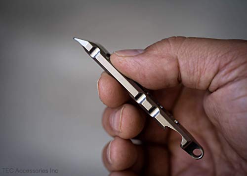 Tec Accessories Ti-Pry Titanium Small Pry Bar Pocket Tool, Keychain Accessories For Edc Gear Multi Tool, Bottle Opener Keychain For Men And Women, Cool Keychains, Key Accessories Keychain Edition #TOP5