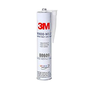 3M 08609 Window-Weld Super Fast Urethane Black Cartridge – 10.5 fl oz.