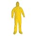 2X Yel KleenGuard A70 Level B/C Chem Protection Coveralls. (3 Each)