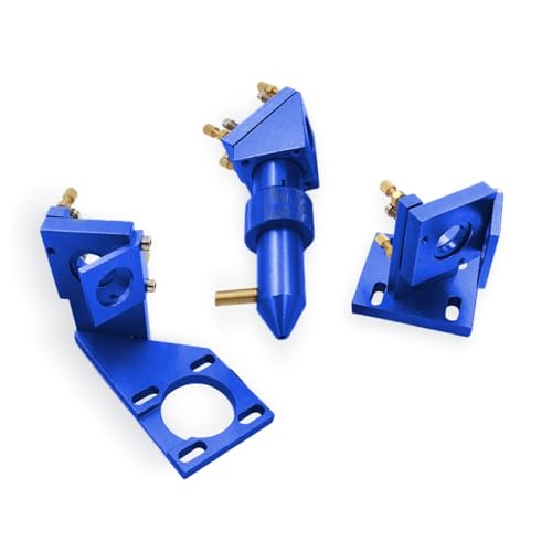 CO2 Mini Laser Head Set D12 18 20 Lens for 2030 4060 K40 Laser Engraving Cutting Machine(Blue,20-50.8_Whole Set (NO Lens))