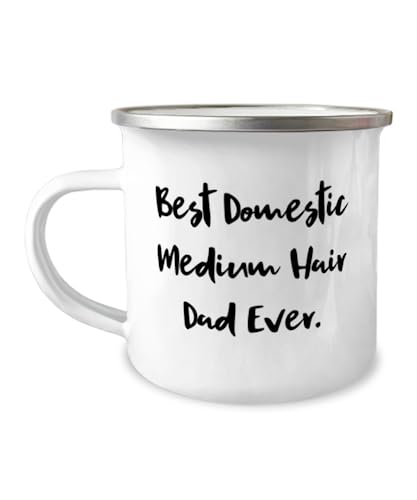 Mother's Day Unique Gifts for Cat Lovers, Funny Domestic Medium Hair Gifts from Friends, Best Domestic Medium Hair Cat Dad Mug