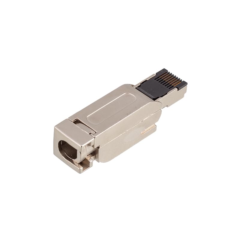 profinet for Siemens RJ45 Plug EtherCAT CAT6 Network Cable Connector 6GK1901-1BB10-2AA0 Industrial Shield RJ45 Crystal Plug - (RJ45, Package: 1pcs, Type: RJ45, Pins: 4P Straight, Insert Type: Male)