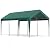 Raxmolo 12x20FT Heavy Duty Portable Carport - All-Weather Enclosed Shelter for Cars, Trucks, SUVs & Boats, Waterproof & UV-Resistant Canopy with Removable Sidewalls, Doors, Ground Stakes (Gray)