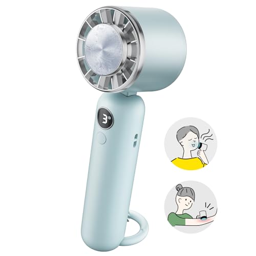 【瞬時冷感・極静音】HAGOOGI ハンディファン 冷却プレート付き...