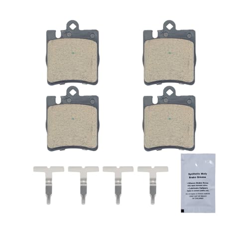Image of HUSCH D876 Rear Ceramic Brake Pads Kit Fit For MERCEDES-BENZ C230 2003-2007, For C240 2003-2005, For C280 2006-2007, For C320 2001-2005, For C350 2006-2007, For CLK320 2000-2005