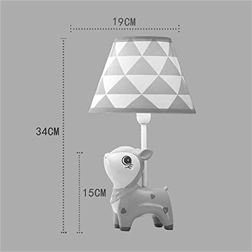 Lampe de bureau enfants cerf rose contre la peur du noir 34cm