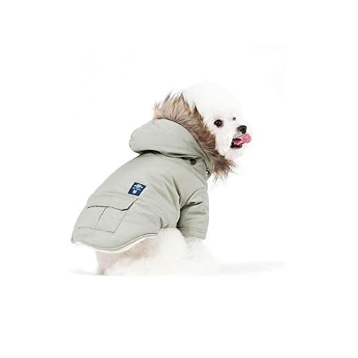 PetBoBo Cat Dog Doggie Down Chaqueta con capucha para mascotas ropa caliente para perros pequeños invierno Beige XS