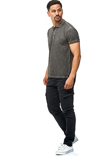 Indicode Hommes Broadwick Pantalon Cargo en Coton avec 6 Poches Black X-Large - Image 5
