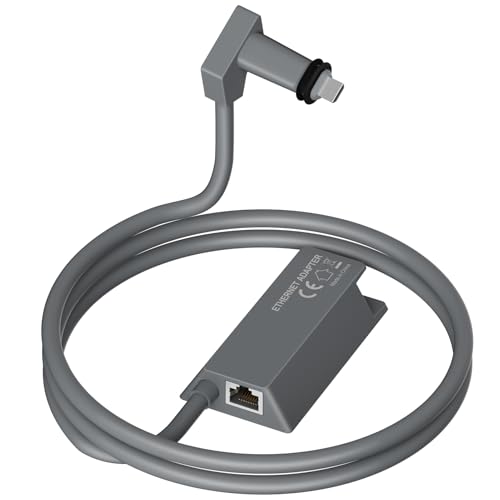 Mwin Starlink Ethernet Adapter for Gen 2 - Starlink Accessories for V2 Internet Kit Satellite, Powerline Ethernet Adapter Actuated Gen 2 for Wired External Network Fast & Stable Connection