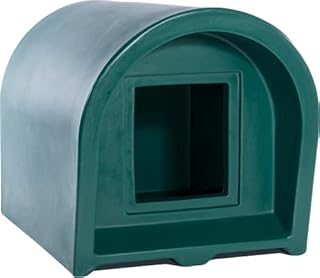 Kitty Cabin Outdoor Pet Shelter, Dark green