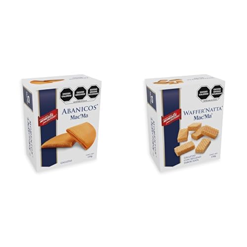 MacMa Galletas Abanico Tradicional 150g + MacMa Waffer Natta Crema 150g Special Edition