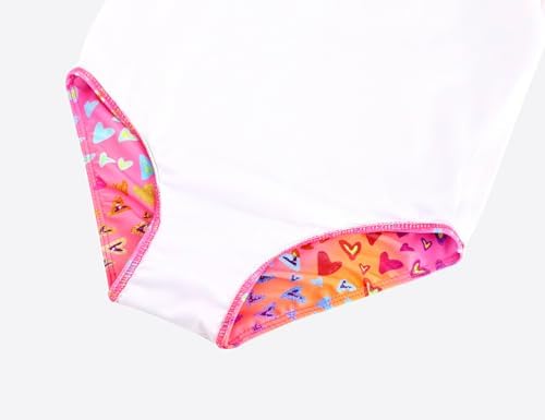 Nokecina Girls Swimsuits One-Piece Bathing Suits Multicolor Kids Sport Summer Beach Swimwear for 2-10 Years Old