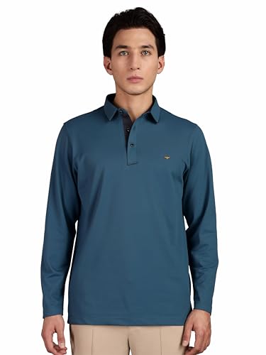 Image of STELLERS Men's Full Sleeve Polo T-Shirt | Premium Cotton | streatchable | Enzyme bio Washed | Feather Touch Feel | Sustainable