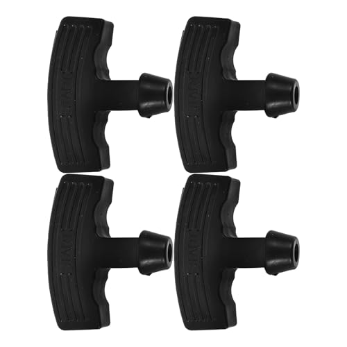 SOLUSTRE 4 Piezas de Manijas de Tracción de Plástico para Arrancador de Motosierra, Mango Ergonómico Resistente, Repuesto para Motor de Gasolina, Herramientas Mecánicas para Exteriores