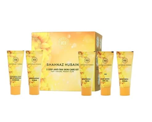 5 Step Facial Kit for Glowing & Rejuvenated Skin, Herbal Skincare Treatment, 50g (50gm, Anti-Tan Skin Care kit)