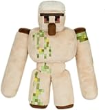 Jefuzh Cube Chicken and Cat Animal Plush Toys,7-14 inch Bee Plush, Plush Cuddle Pillow Buddy Gift for Game Fans (Iron Golem), White