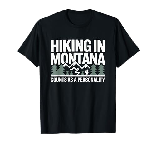 Hiking Montana Mountain Trails Apparels Outdoor Nature T-Shirt