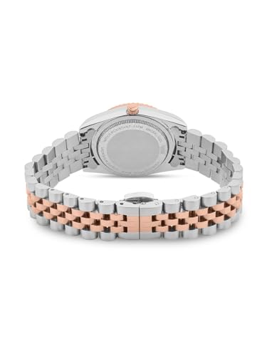 Image of Ajanta Quartz Avenza Women Analog Watch| Stainless Steel Bracelet Strap | Day & Date Display | Water Resistant | Formal & Casual Wrist Watch for Women