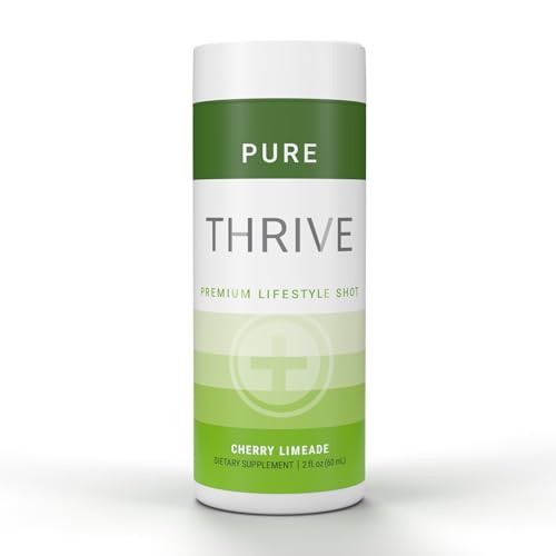 THRIVE by Le-Vel Energy Shot - Cherry Limeade | 2 fl oz | 12 Count | Clean, Sugar-Free, Zero-Calorie Energy Booster | Natural Energy Supplement with B Vitamins | Healthy Caffeine Shot
