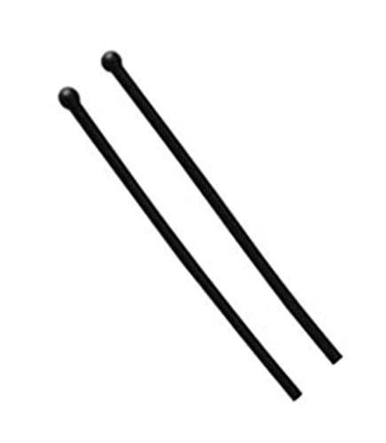 NicelyFit Silicone Anti-slip Eyeglass End Tips Ear Sock Pieces Tube Temple Sleeve for Glass Sunglass TT004 (Black - 1 Pair)