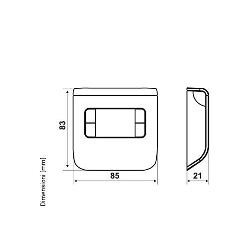 Fantini cosmi - ch111 - thermostat d'ambiance numrique argent - fantini cosmi