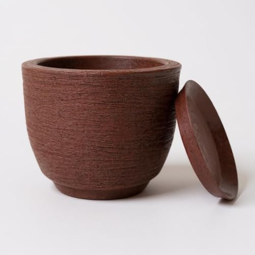 Vasos para plantas e flores cone redondo em polietileno com prato...