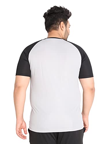 Image of CHKOKKO Men's Polyester Regular Fit Solid Sports T-Shirt