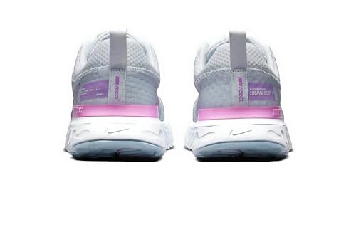Nike Womens React Infinity (White/Rush Fuchsia-Blue Tint - Purple, US Footwear Size System, Adult, Women, Numeric, Medium, 10)3