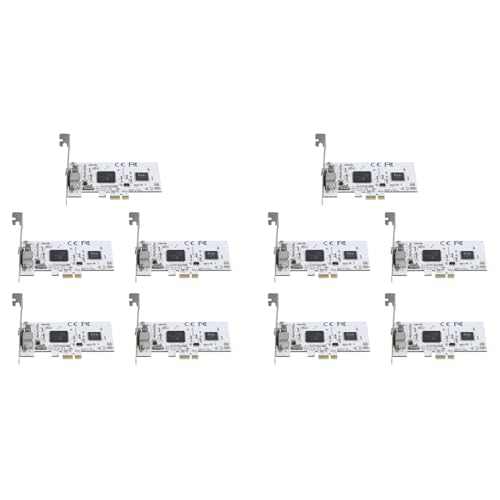 Cwmiibili 10X PCIE Expansion Card PCIE to AV Surveillance HD 640X480 Resolution Video Capture Card Image Capture Card