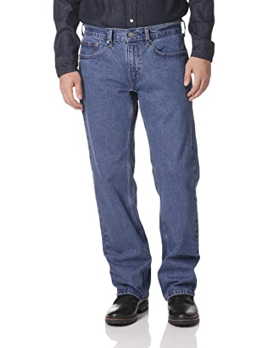 Levi Strauss Signature Gold Men's Relaxed Fit Flex Jeans (Available in Big & Tall), Medium Indigo-Waterless, 31W x 30L