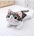 WPYLY 4 Styles 20-60 cm Chat Jouets en Peluche Chi Chi's Chat en Peluche Poupée Doux Animal Poupées Fromage Chat Jouets en Peluche Poupées Oreiller pour Enfants Cadeaux 60 cm A