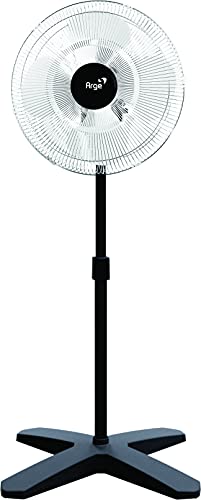 Ventilador oscilante de coluna Max 50cm preto grade cromada Bivolt 160w - Arge